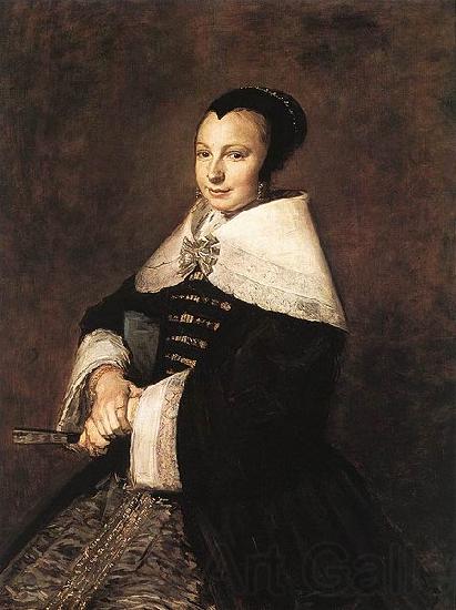 Frans Hals Portrait of a Seated Woman Holding a Fan France oil painting art